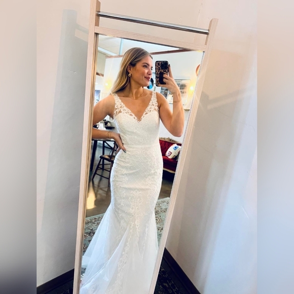 FLASH SALE 1 HOUR  LIKE & SHARE #boho inspired sz6  #Wedding dress NEW w tags - Picture 8 of 11